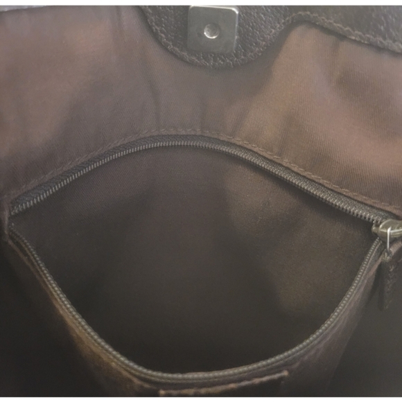 Gucci GG Eclipse Purse Brown Tan Logo Canvas Fabric Shoulder Bag Designer Retro - Picture 13 of 16